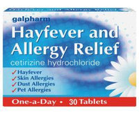 Thumbnail for Galpharm Hayfever & Allergy Relief Cetirizine - 30's (BLUE) - sassydeals.co.uk