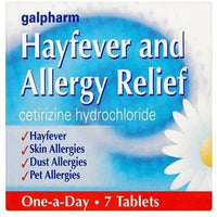 Thumbnail for Galpharm Hayfever & Allergy Relief Cetirizine Hydrochloride - 7's (BLUE) - sassydeals.co.uk