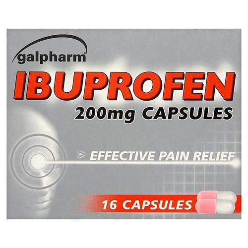 Galpharm Ibuprofen Capsules 200mg - 2 Boxes (32 Capsules) - sassydeals.co.uk