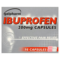 Thumbnail for Galpharm Ibuprofen Capsules 200mg - 2 Boxes (32 Capsules) - sassydeals.co.uk