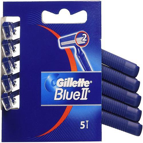 Gillette Blue-2 Men's Disposable Razors - 5's - sassydeals.co.uk