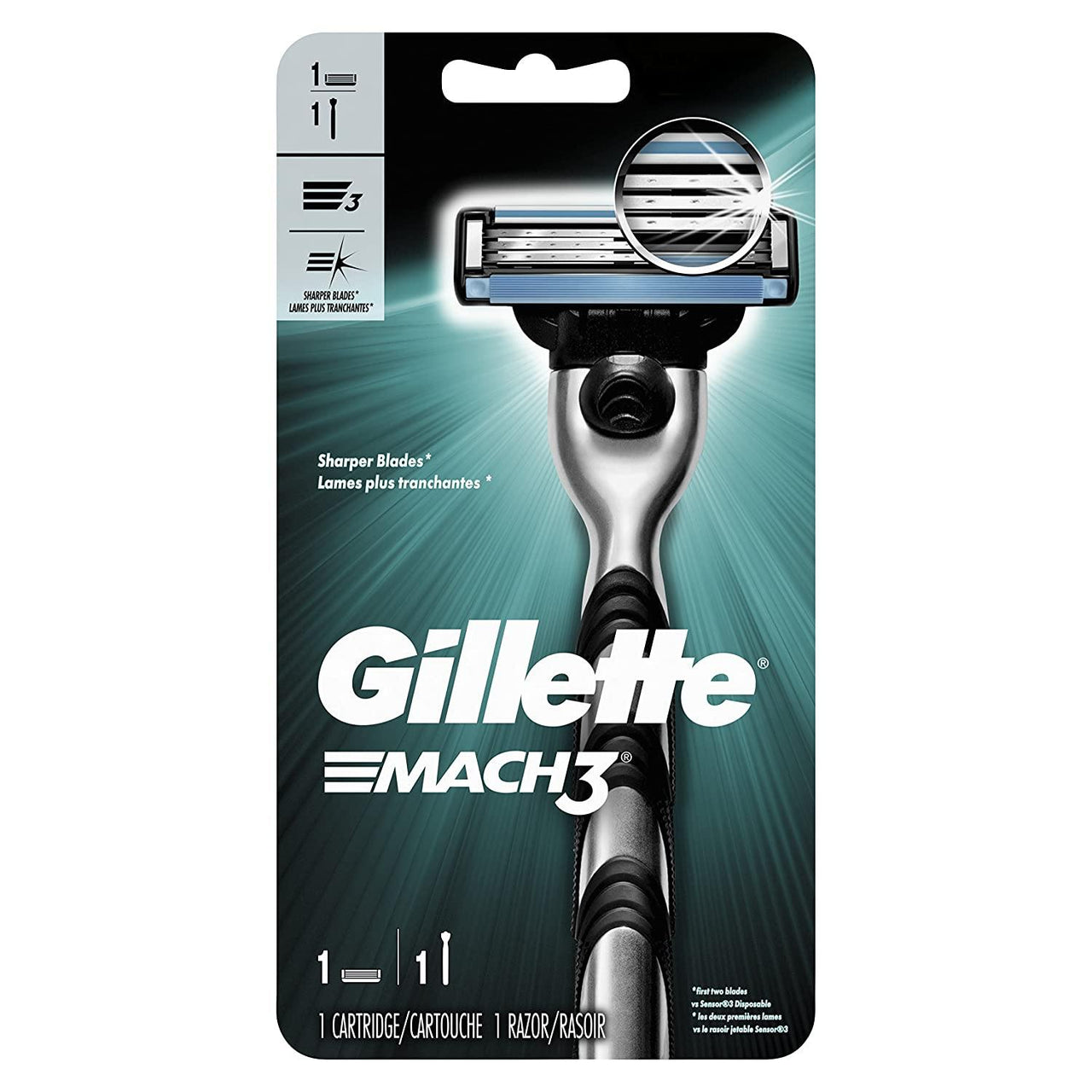 Gillette Mach 3 Shaving Razor - 1up - sassydeals.co.uk