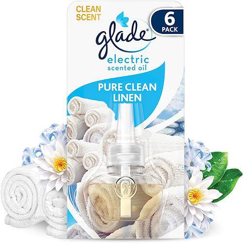 Glade Plugins Refill Pure Clean Linen (Electric Scented Oil) - 20ml - sassydeals.co.uk
