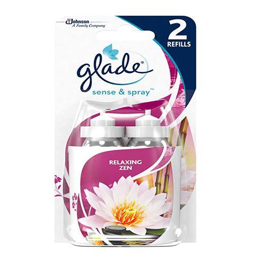 Glade Sense & Spray Motion Room Freshener Relaxing Zen (TWIN Refill) - 18ml - sassydeals.co.uk