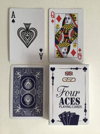 Thumbnail for GSD Four Aces Plastic Coated Playing Cards - sassydeals.co.uk