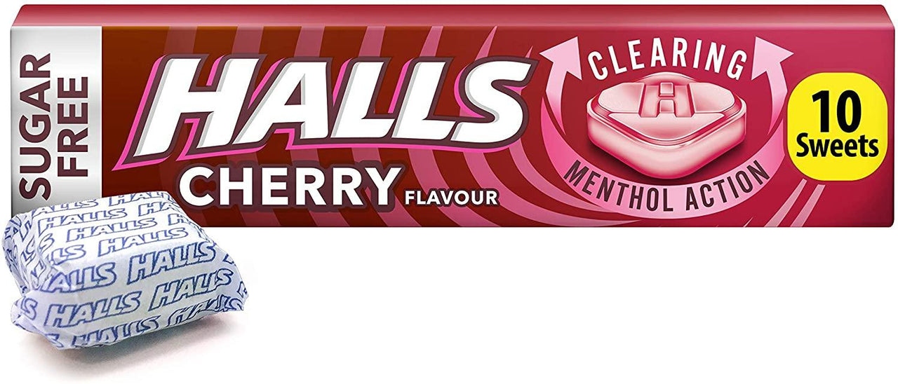 Halls Mentholyptus Sugar Free Sweets (Cherry) - 32g - sassydeals.co.uk