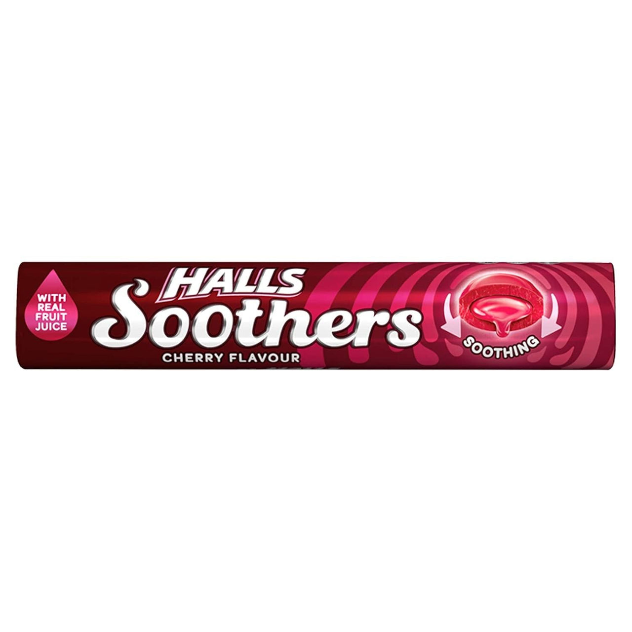 Halls Soothers Cherry Flavour Sweets with Liquid Centers - 45g - sassydeals.co.uk