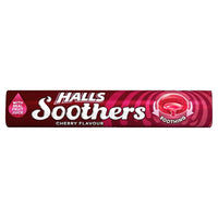 Thumbnail for Halls Soothers Cherry Flavour Sweets with Liquid Centers - 45g - sassydeals.co.uk