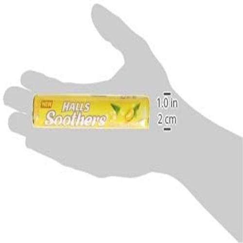 Halls Soothers Honey & Lemon Flavour Sweets with Liquid Centers - 45g - sassydeals.co.uk