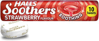 Thumbnail for Halls Soothers Strawberry Flavour Sweets with Liquid Centers - 45g - sassydeals.co.uk