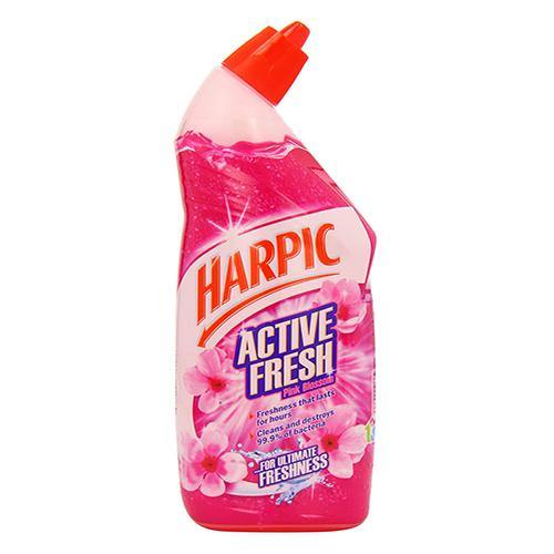Harpic Active Fresh Cleaning Gel Toilet Cleaner (Pink Blossom) - 750ml - sassydeals.co.uk