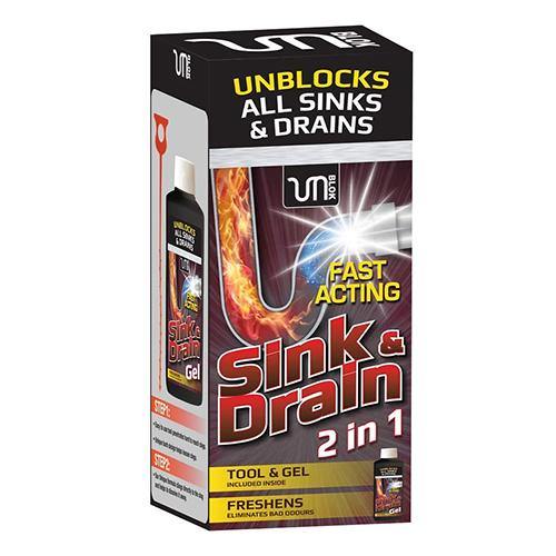 Homecare Unblock Sink & Drain Unblocker Kit - 500ml - sassydeals.co.uk