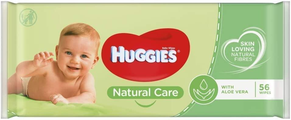 Huggies Baby Wipes (Natural Care - Sensitive) - 56's (3 Packs) - sassydeals.co.uk