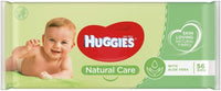 Thumbnail for Huggies Baby Wipes (Natural Care - Sensitive) - 56's (3 Packs) - sassydeals.co.uk