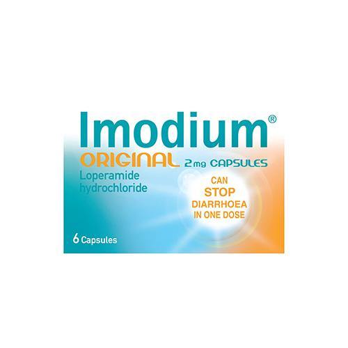 Imodium Capsules (Original) Loperamide 2mg - 6's - sassydeals.co.uk