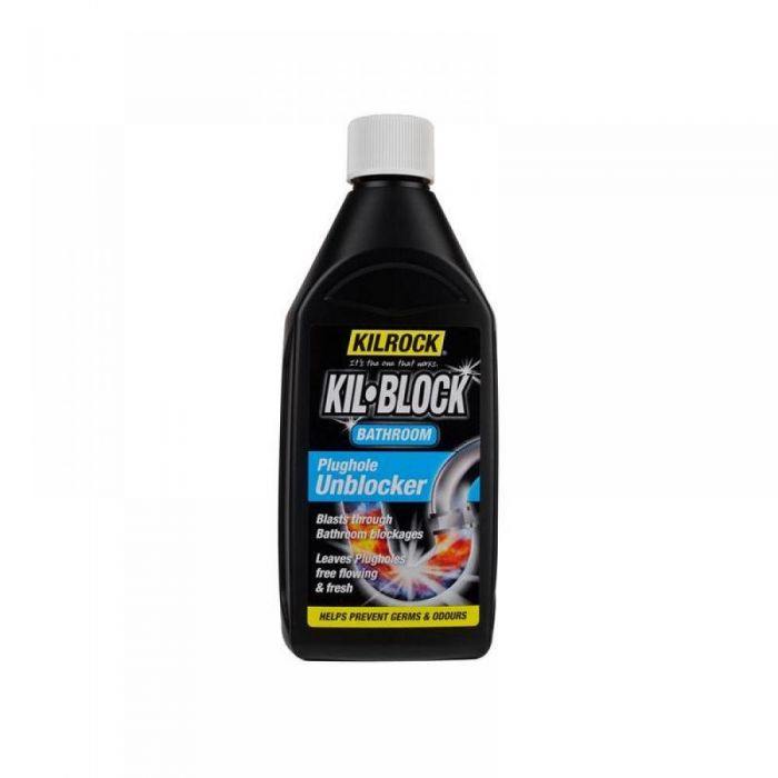 Kilrock Kil-Block Bathroom Plug Unblocker (Drain Cleaner) - 500ml - sassydeals.co.uk