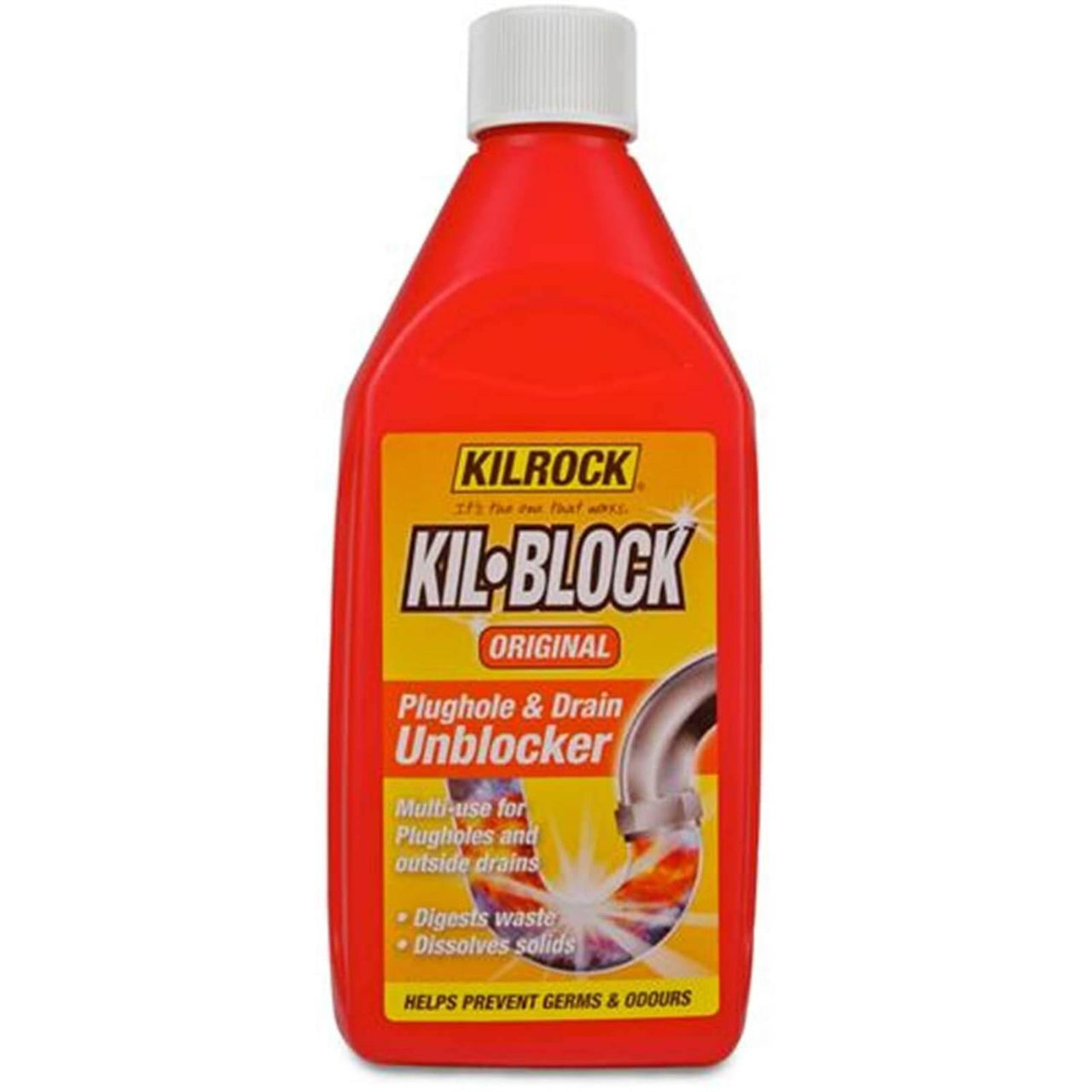 Kilrock Kil-Block Plughole & Drain Unblocker - 500ml - sassydeals.co.uk