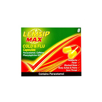 Thumbnail for Lemsip Max Cold & Flu Capsules - 8's - sassydeals.co.uk