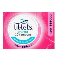 Thumbnail for Lil-lets Non-Applicator Tampons (Super) - 10's (Pink) - sassydeals.co.uk