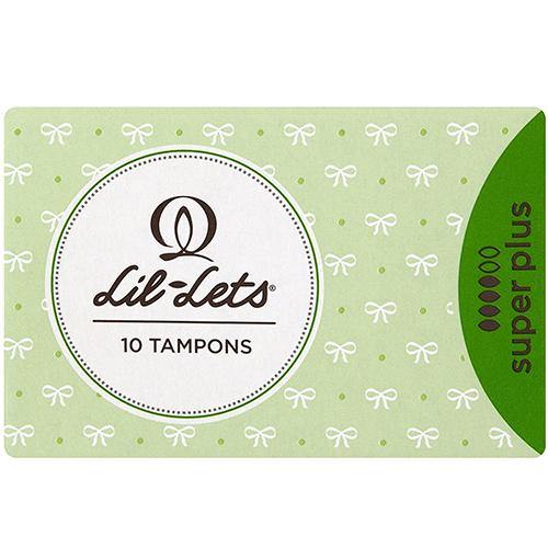 Lil-lets Non-Applicator Tampons (Super Plus) - 10's (Green) - sassydeals.co.uk