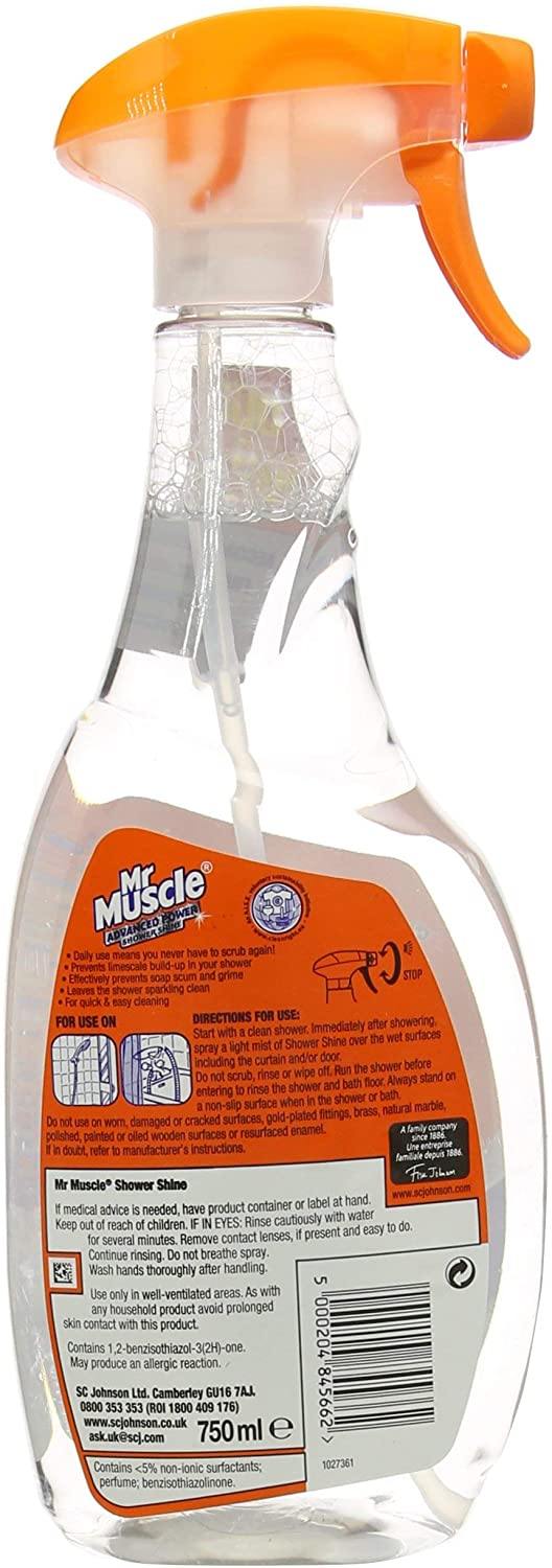 Mr Muscle Platinum Shower Shine (Bathroom Cleaner) - 750ml - sassydeals.co.uk