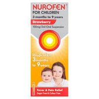Thumbnail for Nurofen For Children Strawberry Ibuprofen Oral Suspension - 100ml - sassydeals.co.uk