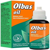 Thumbnail for Olbas Oil Inhalant Decongestant (for Blocked Sinuses, Catarrh, Cold & Flu) - 12ml - sassydeals.co.uk