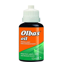 Thumbnail for Olbas Oil Inhalant Decongestant (for Blocked Sinuses, Catarrh, Cold & Flu) - 12ml - sassydeals.co.uk