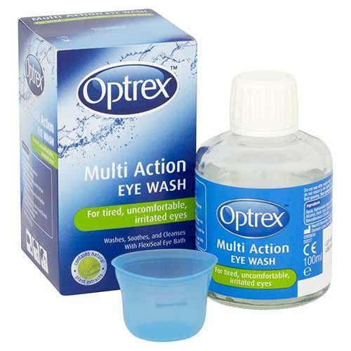 Optrex Multi Action Eye Wash (for Tired, Irritated & Uncomfortable Eyes) - 100ml - sassydeals.co.uk