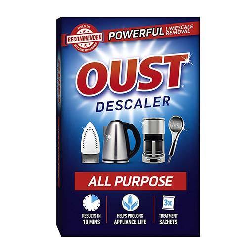 Oust All Purpose Descaler Sachets (for Household Appliances & Surfaces) - 3x25ml - sassydeals.co.uk