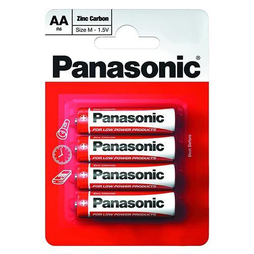 Panasonic Batteries R6 (AA) - Pack of 4 Batteries - sassydeals.co.uk
