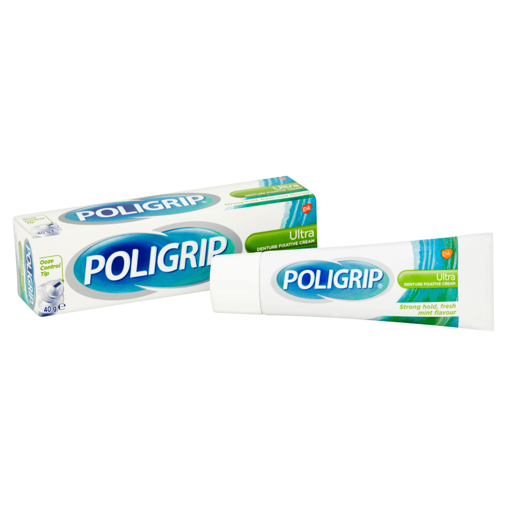 Poligrip Ultra Denture Fixative Cream - 40g - sassydeals.co.uk
