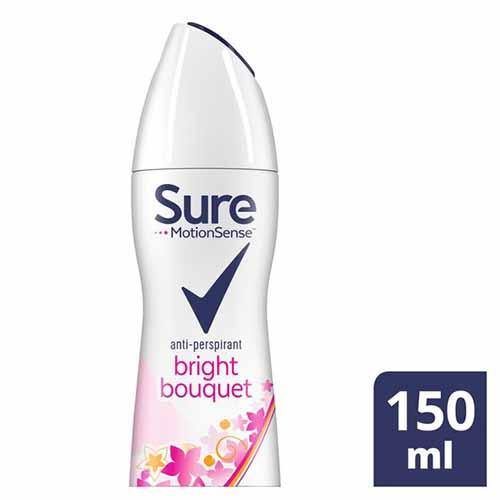 Sure Women's Antiperspirant Deodorant (Bright) - 150ml - sassydeals.co.uk