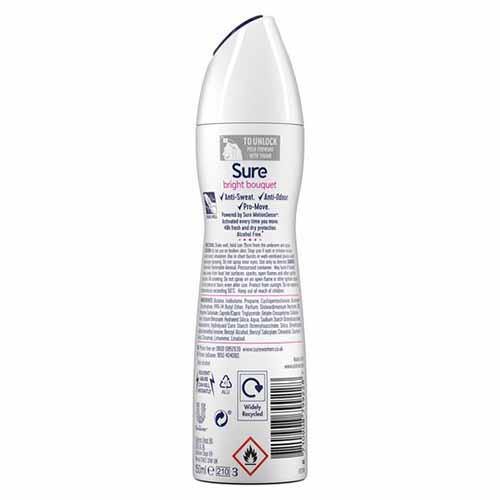 Sure Women's Antiperspirant Deodorant (Bright) - 150ml - sassydeals.co.uk
