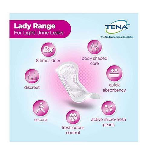 Tena Lady Extra Sanitary Pads - 10's - sassydeals.co.uk