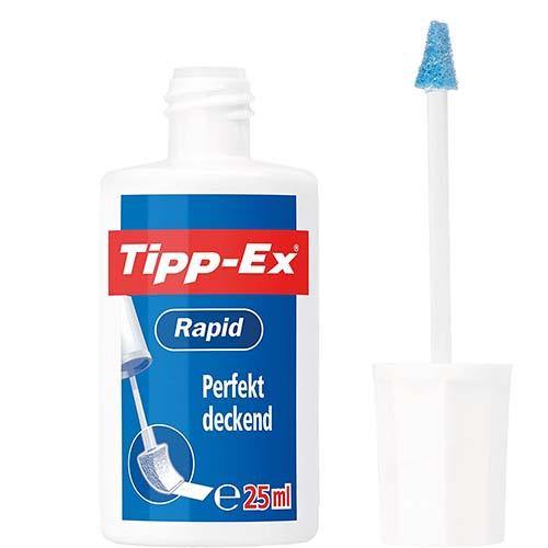 Tipp-Ex Rapid Paper Correction Fluid Fast-Drying with Foam Applicator - 20ml - sassydeals.co.uk