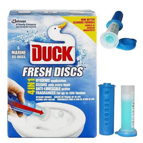 Toilet Duck Fragrance & Cleaning Fresh Discs (Marine) - sassydeals.co.uk