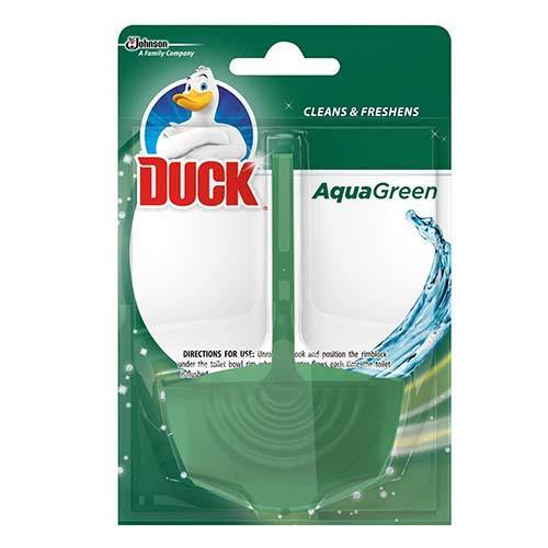 Toilet Duck Solid Rim Block Cleaning & Freshness (Aqua Green) - 40g - sassydeals.co.uk