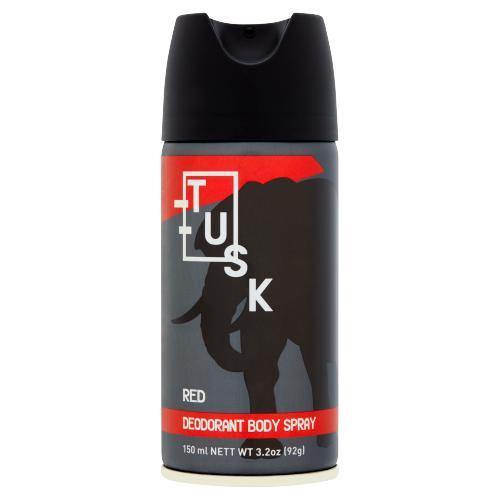 Tusk Men's Deodorant Body Spray (Red) - 150ml - sassydeals.co.uk