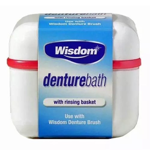 Wisdom Denture Bath Denture Storage Solution - Assorted Colours - sassydeals.co.uk