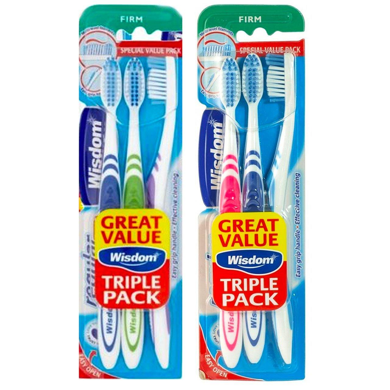 Wisdom Regular Plus Toothbrush (Firm) - Twin Pack - sassydeals.co.uk
