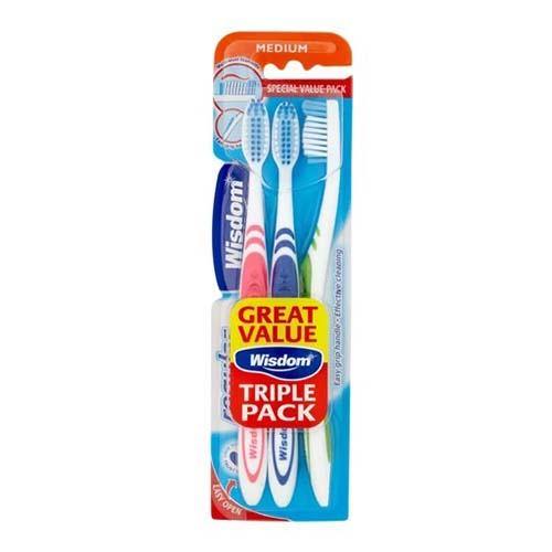 Wisdom Regular Plus Toothbrush (Medium) - Twin Pack - sassydeals.co.uk