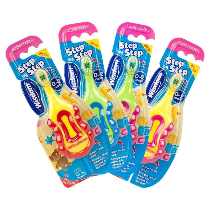 Wisdom Step By Step Child Toothbrush - (0-2 Years) - sassydeals.co.uk