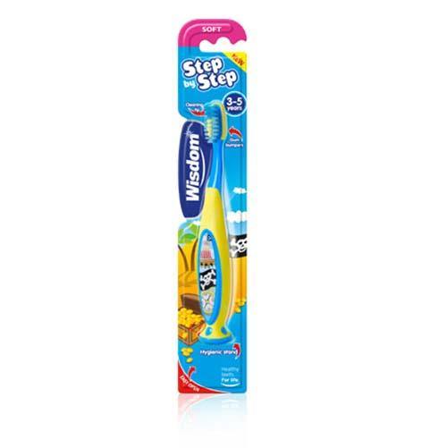 Wisdom Step by Step Child Toothbrush - (3-5 Years) - sassydeals.co.uk