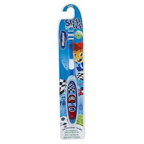 Wisdom Step by Step Kids Toothbrush - (6-8 Years) - sassydeals.co.uk